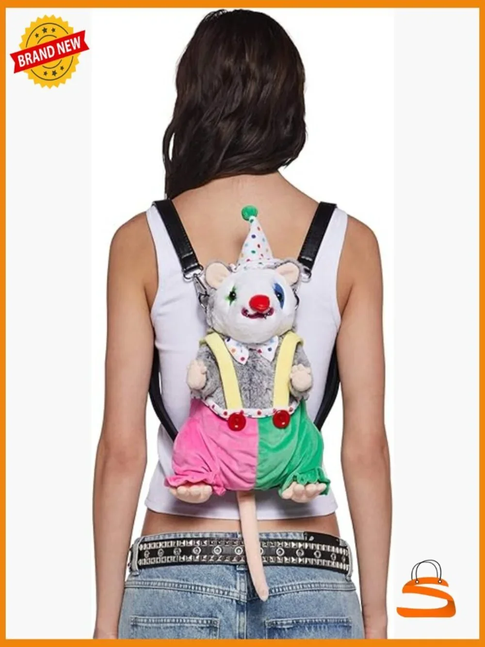 Possum Star Plush Backpack - Furry Adjustable Daypack